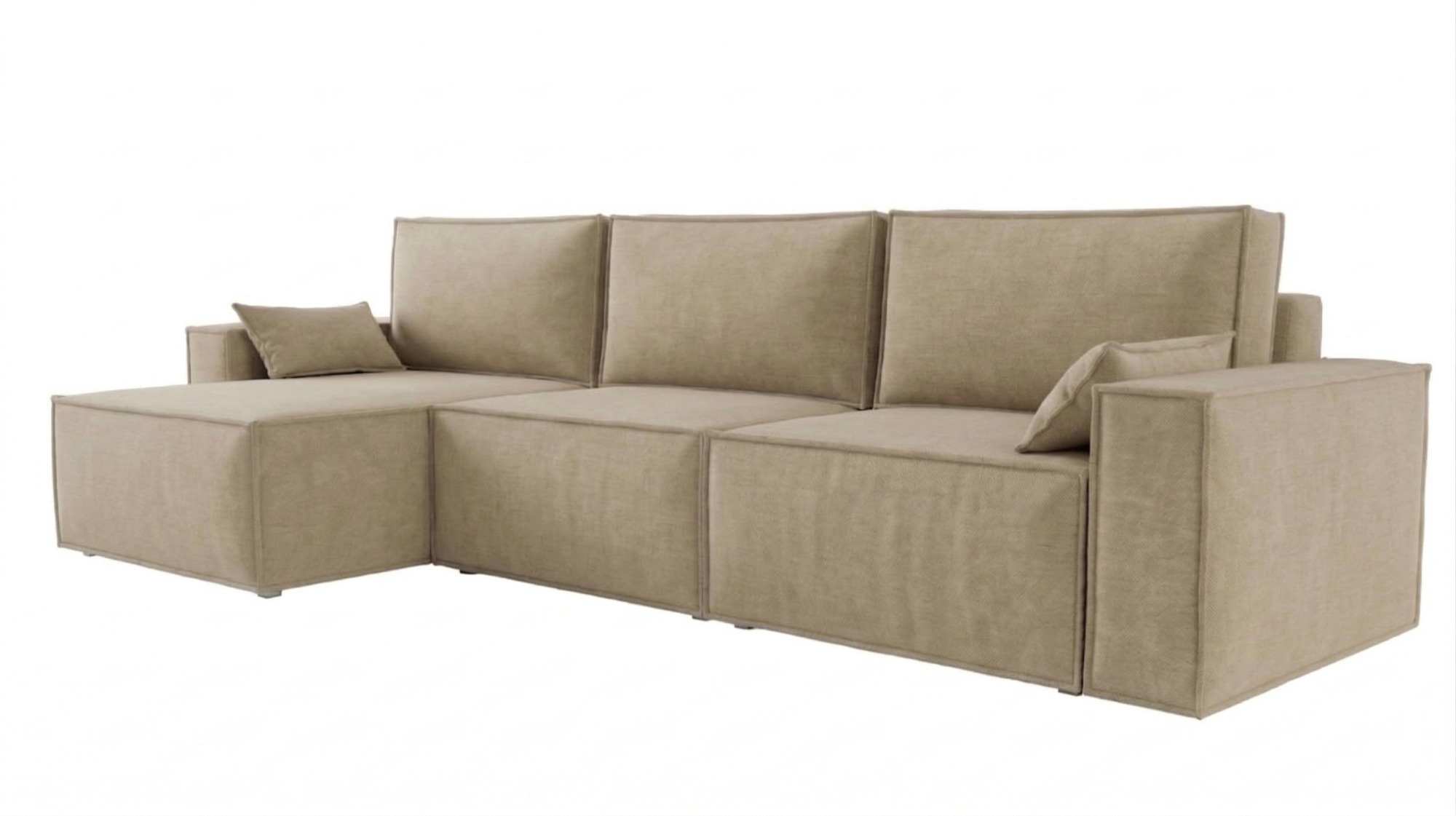 Диван угловой Лортон-2 ДКУ-О Тк.Боска VL-1912-29 (песочно-бежевый) 1 кат Апогей