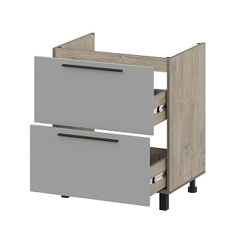 Кухонный гарнитур "Этна" Фасад МДФ (7м2я_7с3я) упак.1 Софт Грей