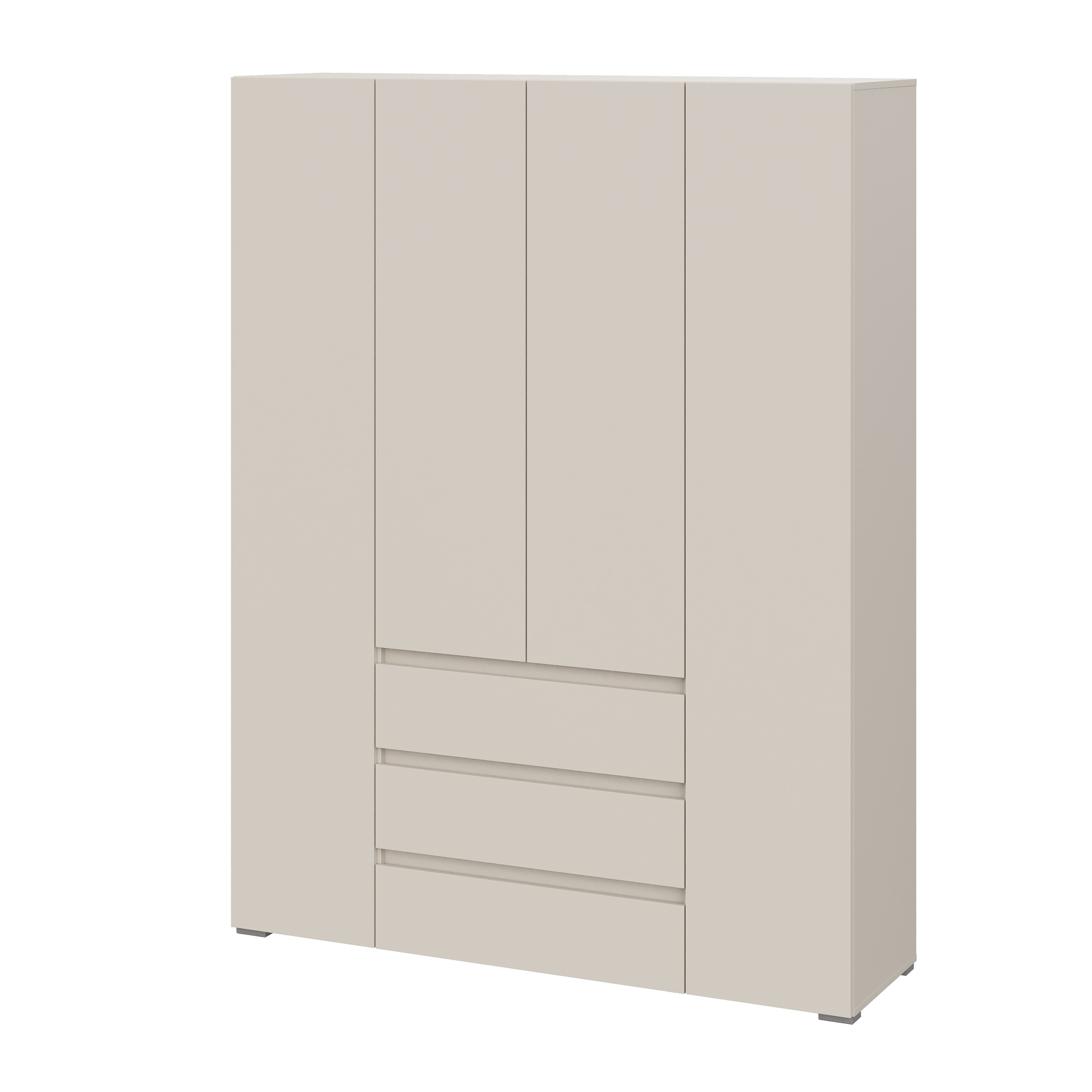 Люмо Шкаф с ящиками 4-х створчатый ШК 05 1600х2100х460 (Кашемир)