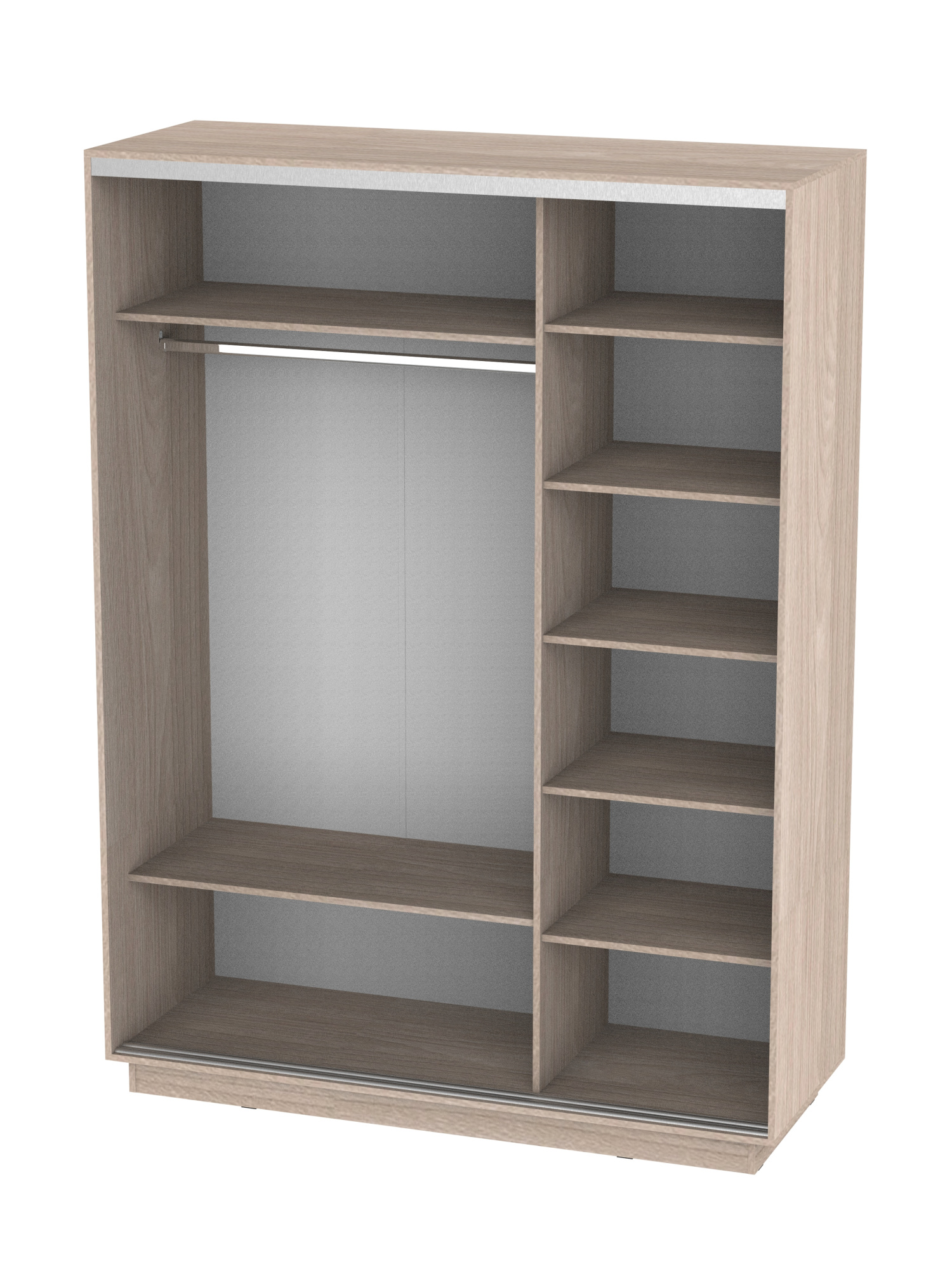 Корпус шкафа ТАНДЕМ 1616х2400х600 дуб молочный