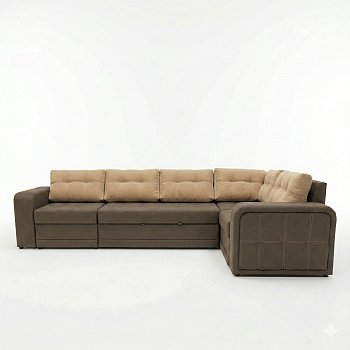 Диван угловой Женева-5 Тк.Connect 14 + Connect 36 4 кат ЭКО