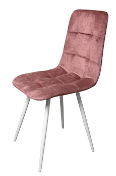 Стул "Фред" белый матовый (Томми 14 пыльная роза)