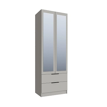 Шкаф Мадрид (0,8) с 2 ящ. с зеркалом кашемир