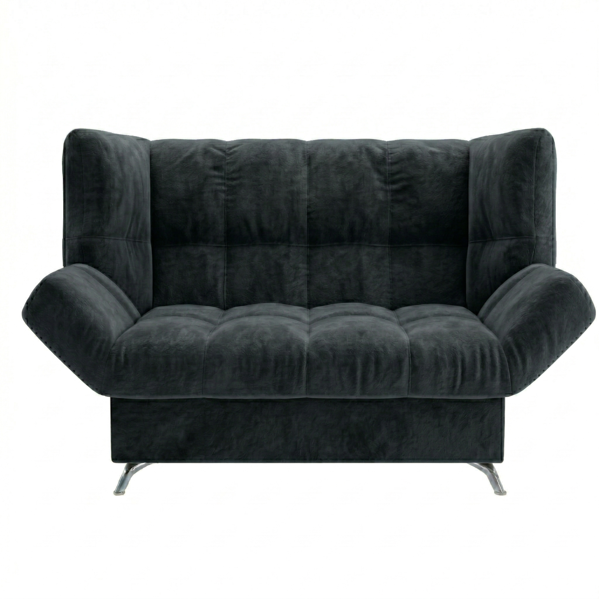 Диван Клик-кляк 8 ДК прямой Тк.LUMA 23 серый маус 2 кат Апогей