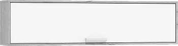 Гостиная МИЛЕНА П 071  полка (1.4х0,35х0,24) ФАСАД ДУБ КРАФТ БЕЛЫЙ/ КОРПУС ДУБ КРАФТ БЕЛЫЙ