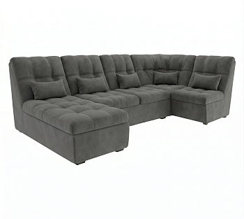 Диван угловой София-2.1 ДКУ латы Тк.Monaco 06 Grey 1 кат Апогей