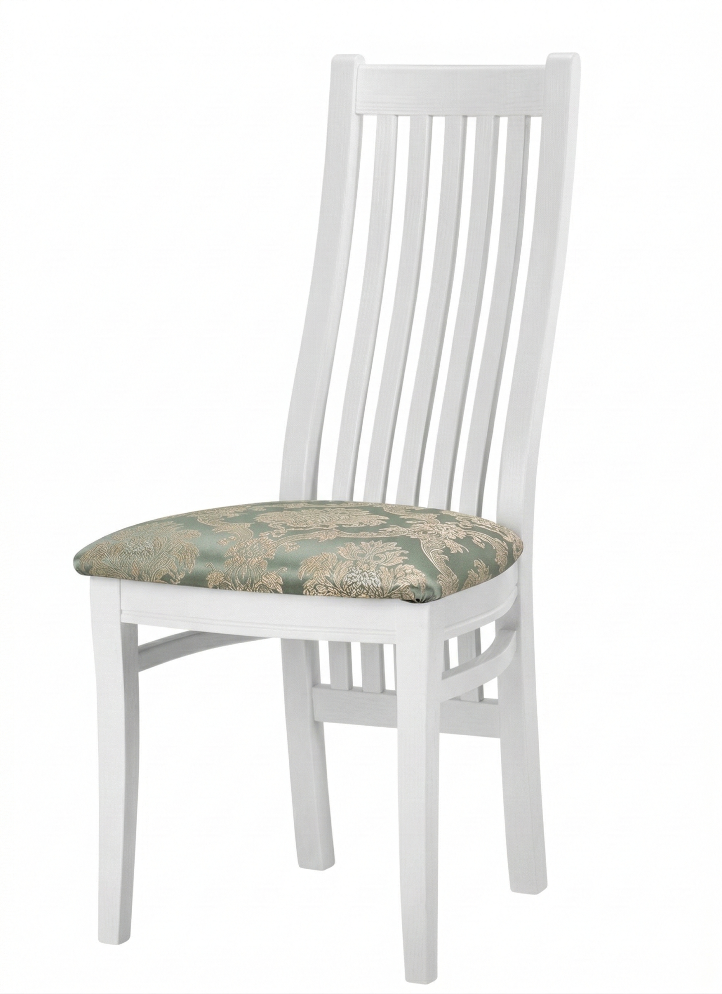 Стул Альпина (BOX 4) белая эмаль Тк.Ватикан Аквамарин (С-3) Краснодар